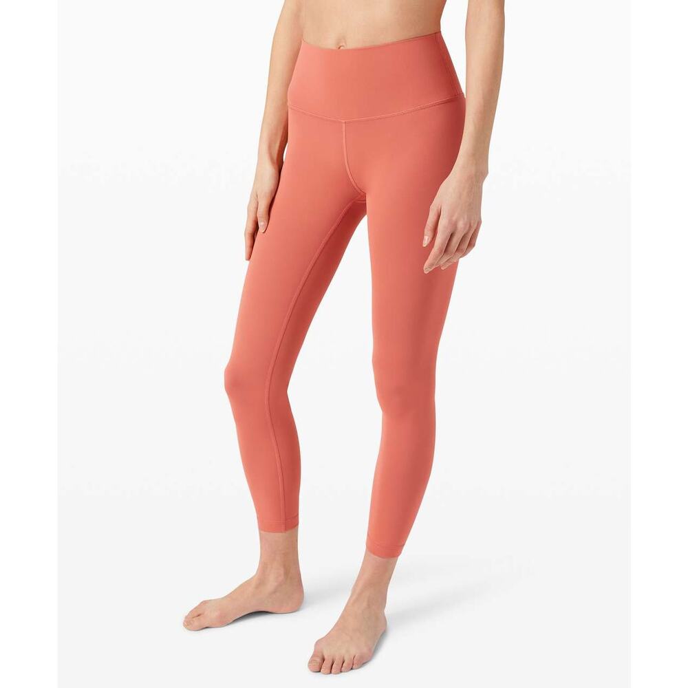 Lululemon Wunder Under High-Rise Tight 25" Rustic Coral Athletic Leggings Sz 12